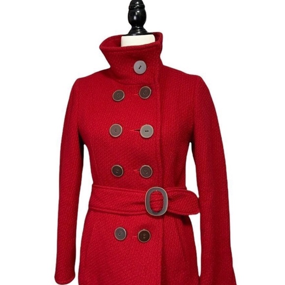 Soia & Kyo Red Coat Wool - Picture 1 of 5
